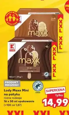 Kaufland Lody Maxx Mini na patyku K-Classic oferta
