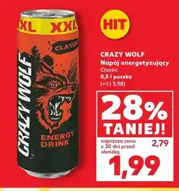 Kaufland Napój energetyzujący Crazy Wolf Classic oferta
