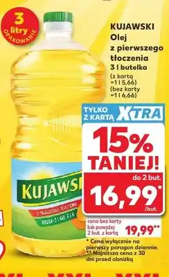 Kaufland Olej rzepakowy Kujawski z pierwszego tłoczenia oferta