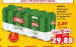 Kaufland Piwo jasne Łomża Jasne 12-pak oferta