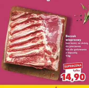 Kaufland Boczek wieprzowy bez kości ze skórą oferta