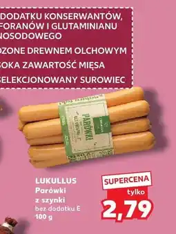 Kaufland Parówki z szynki bez dodatku E Lukullus oferta