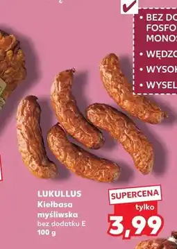 Kaufland Kiełbasa myśliwska bez dodatku E Lukullus oferta