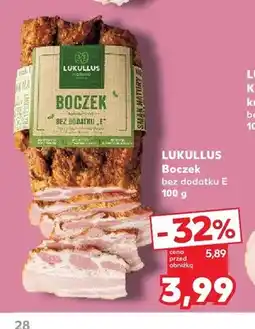 Kaufland Boczek bez dodatku E Lukullus oferta