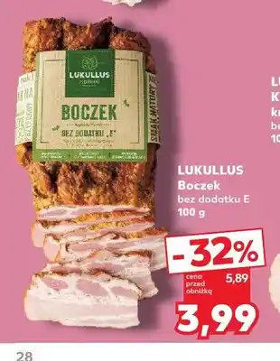 Kaufland Boczek bez dodatku E Lukullus oferta