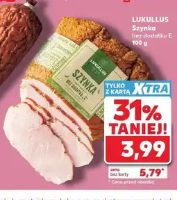 Kaufland Szynka bez dodatku E Lukullus oferta