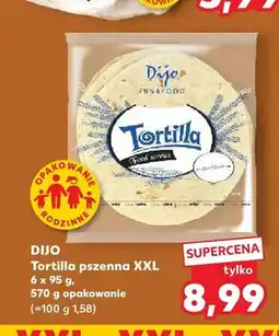 Kaufland Tortilla pszenna XXL Dijo 6-pak oferta