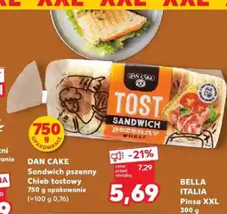 Kaufland Chleb tostowy sandwich pszenny Dan Cake oferta