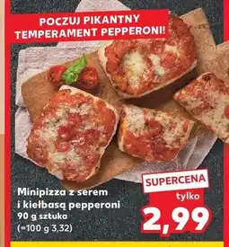Kaufland Minipizza z serem i kiełbasą pepperoni oferta