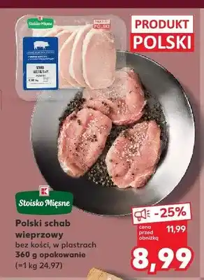 Kaufland Polski schab wieprzowy bez kości w plastrach Stoisko Mięsne oferta