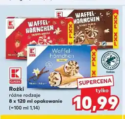 Kaufland Lody rożki truskawkowo-waniliowe K-Classic oferta