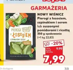 Kaufland Pierogi z łososiem szpinakiem i serem Nowy Wiśnicz oferta