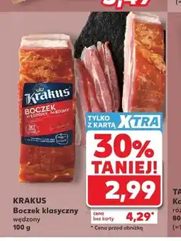Kaufland Boczek klasyczny wędzony parzony Krakus oferta