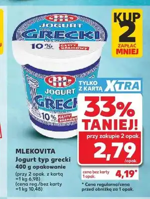 Kaufland Jogurt typ grecki Mlekovita oferta
