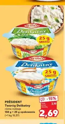 Kaufland Twaróg Delikatny naturalny Président oferta