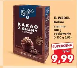 Kaufland Kakao ciemne z Ghany E.Wedel oferta