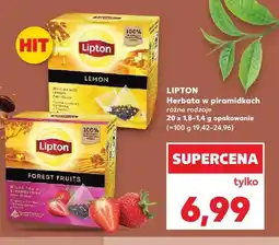 Kaufland Herbata czarna Lipton Lemon w piramidkach oferta