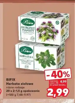 Kaufland Herbata ziołowa Bifix Ostropest Plamisty oferta