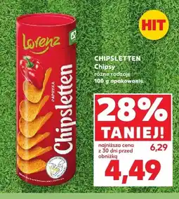 Kaufland Chipsy Lorenz Chipsletten papryka oferta
