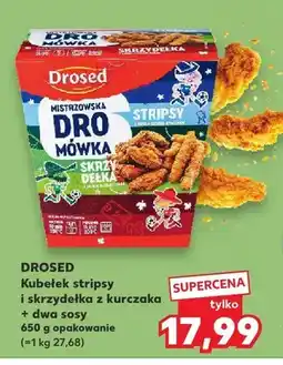Kaufland Kubełek stripsy i skrzydełka z kurczaka Drosed oferta