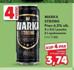 Kaufland Piwo Warka Strong 4-pak oferta