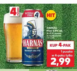 Kaufland Piwo Harnaś Jasne Pełne 4-pak oferta