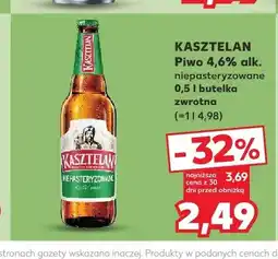 Kaufland Piwo Kasztelan Niepasteryzowane oferta