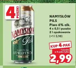 Kaufland Piwo Namysłów Pils 4-pak oferta