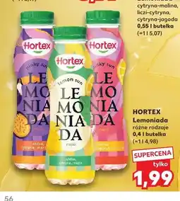 Kaufland Lemoniada jabłko cytryna marakuja Hortex oferta