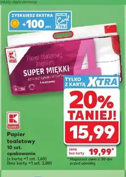Kaufland Papier toaletowy K-Classic Premium Super Miękki 4-warstwowy oferta