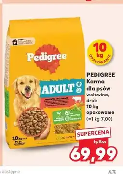 Kaufland Karma dla psów Pedigree wołowina drób oferta