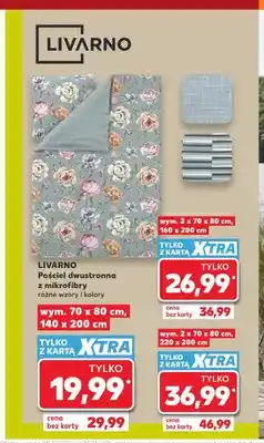 Kaufland Pościel dwustronna z mikrofibry Livarno 160x200 cm + 2x70x80 cm oferta
