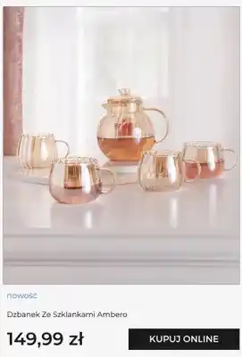 Dzbanek ze szklankami home&you Ambero