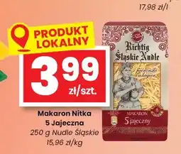 EMMA market Makaron Nitka 5 Jajeczna Nudle Śląskie oferta