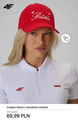Czapka kibica z daszkiem uniseks 4F