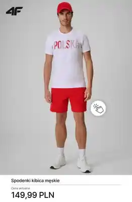 Spodenki kibica męskie 4F