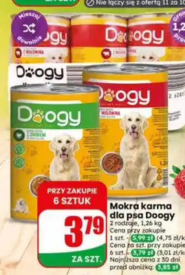 Dino Mokra karma dla psa z wołowiną Doogy oferta
