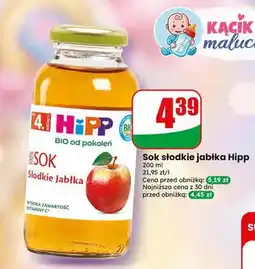 Dino Sok słodkie jabłka Hipp BIO oferta