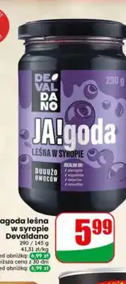 Dino Jagoda leśna w syropie Devaldano oferta