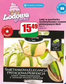 Dino Lody w pucharku śmietankowe z sosem pistacjowym B&G oferta