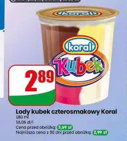 Dino Lody kubek czterosmakowy Koral oferta