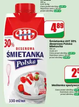 Dino Śmietanka UHT 30% deserowa Polska Mlekovita oferta