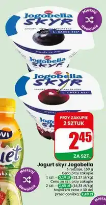 Dino Jogurt skyr Jogobella Jagody na dole oferta