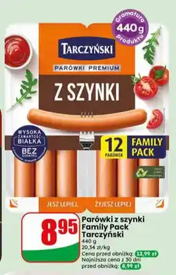 Dino Parówki z szynki Family Pack Tarczyński oferta