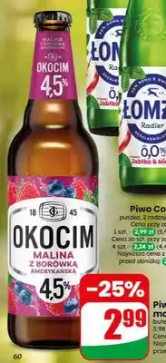 Dino Piwo Okocim Malina z Borówką Amerykańską oferta