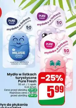 Dino Mydło w listkach turystyczne Pure Fresh oferta
