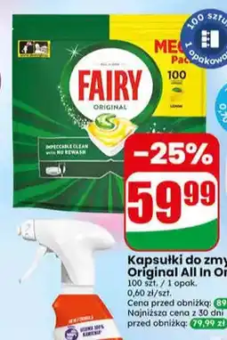 Dino Kapsułki do zmywarki Fairy Original All In One oferta