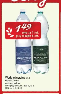 Cezar Delikatesy Woda mineralna Kryniczanka oferta