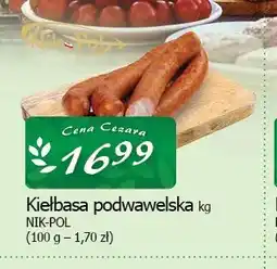 Cezar Delikatesy Kiełbasa podwawelska Nik-Pol oferta