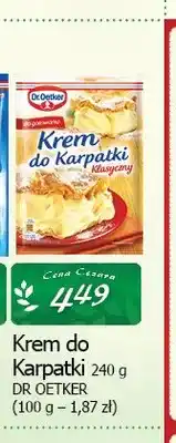 Cezar Delikatesy Krem do Karpatki klasyczny Dr. Oetker oferta